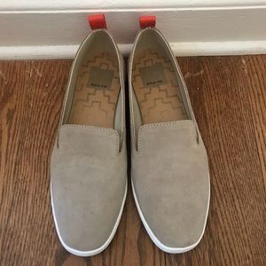Dolce Vita Taupe Suede Slip-On Sneakers